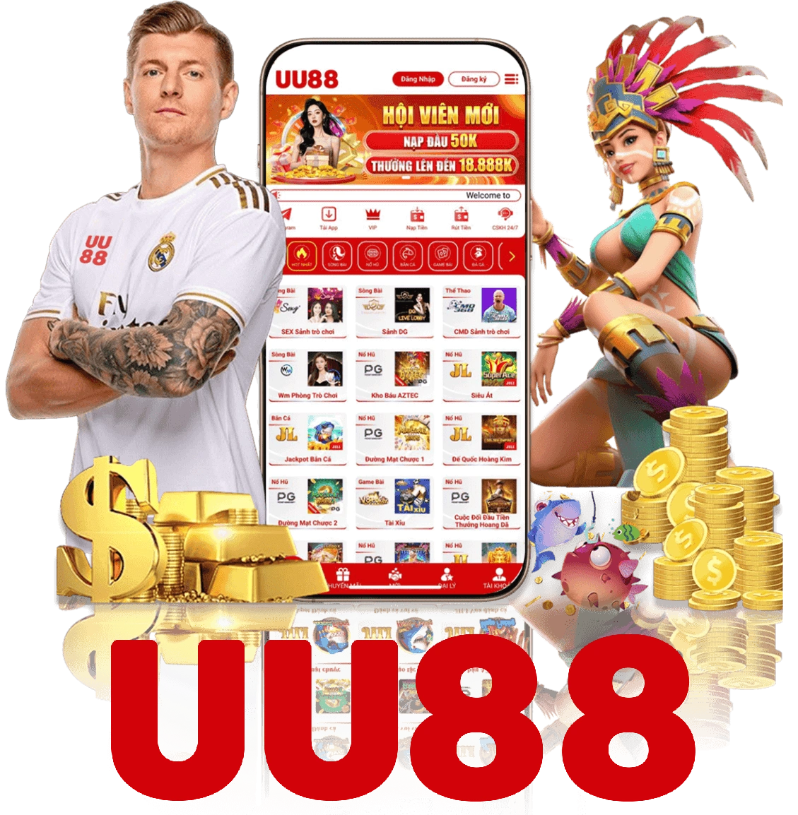 Hình ảnh dịch vụ ứng dụng Uu88 trên điện thoại